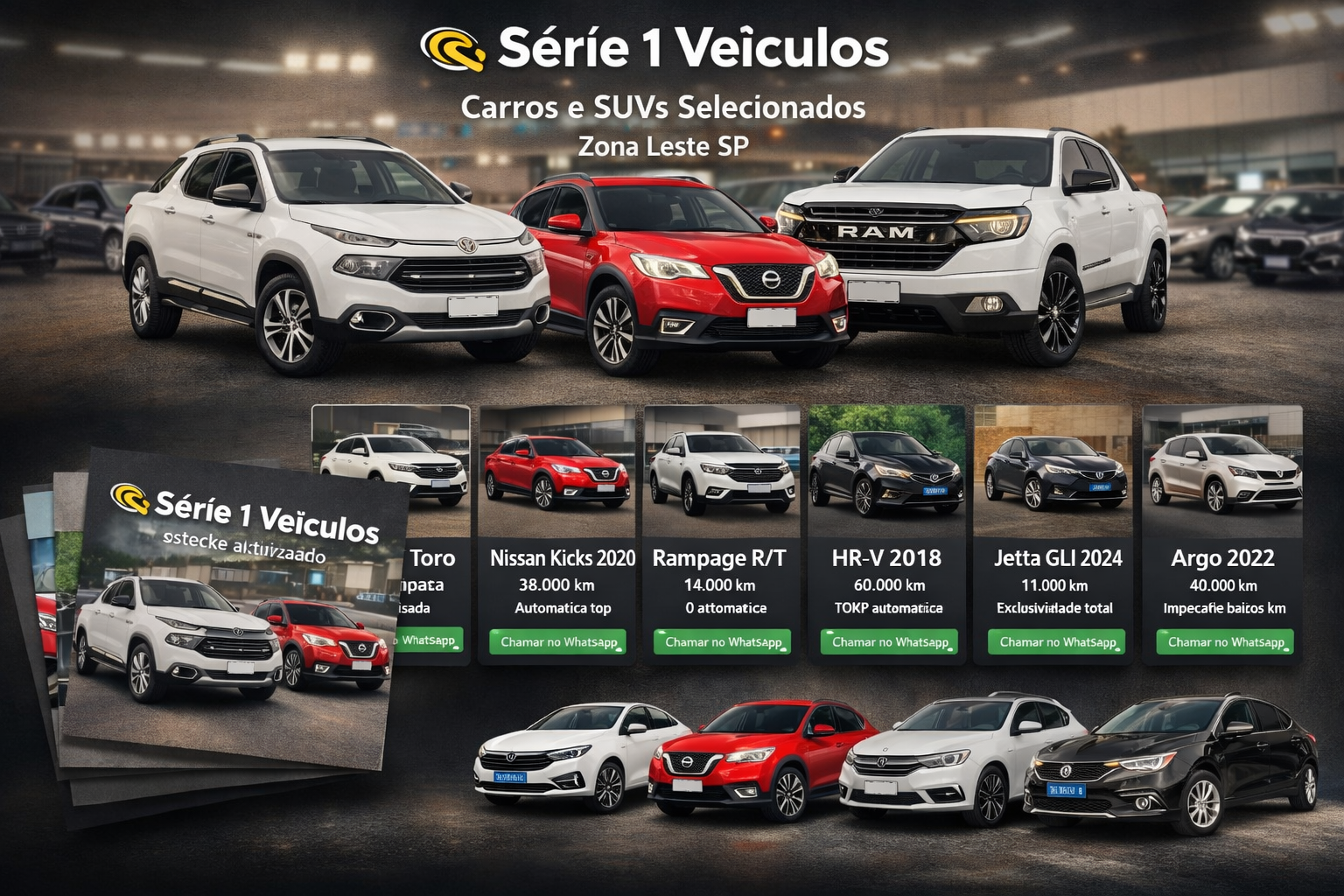 Carros em destaque - Série 1 Veículos