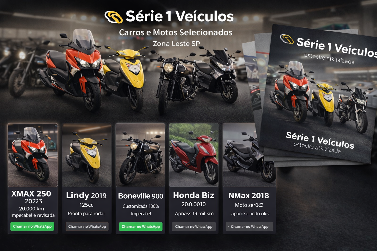 Motos em destaque - Série 1 Veículos